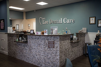 The front Desk at Lee Dental Care in Fort Myers, FL